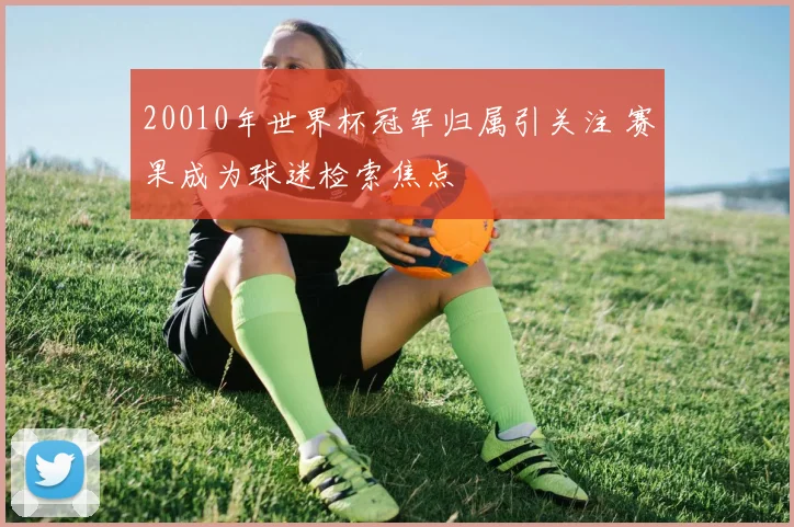 20010年世界杯冠军归属引关注 赛果成为球迷检索焦点